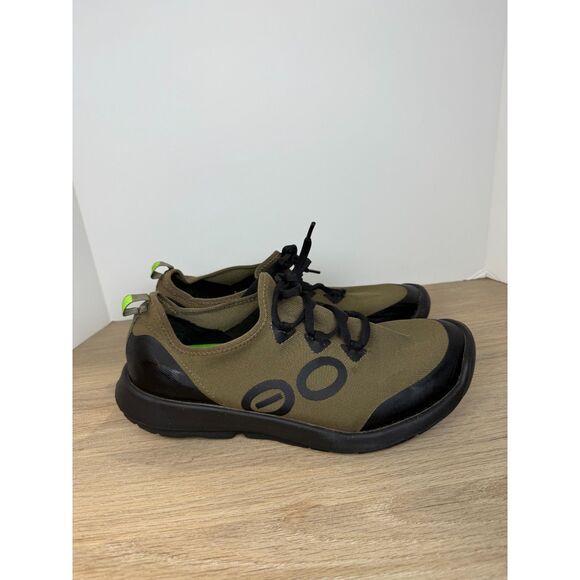 OOFOS OOMG Sport LS Low Shoes Men’s 11.5 Tactical Green Recovery Sneakers Cushio - Picture 4 of 11